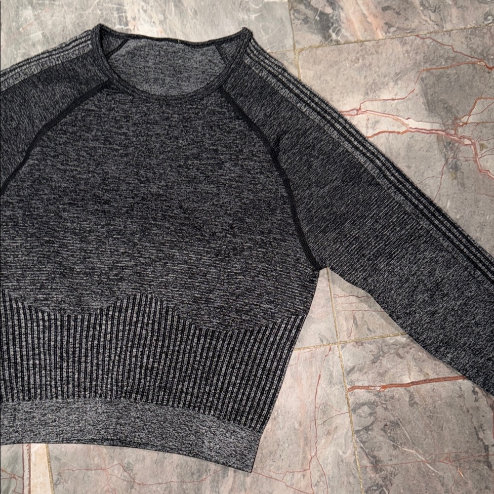 Fabletics Gray Long Sleeve Top - image 3